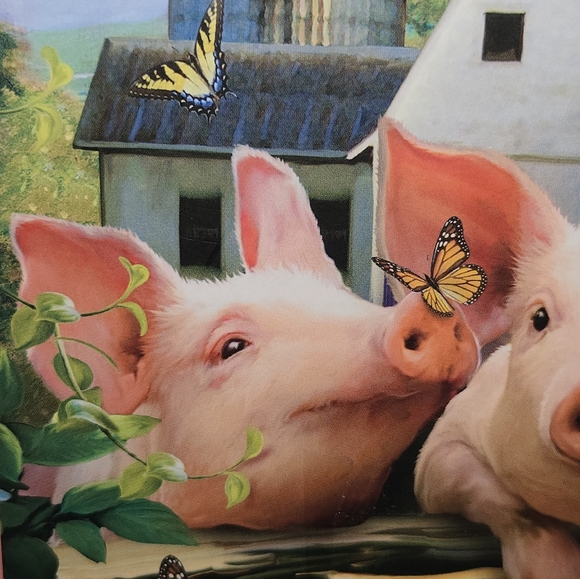 Master Pieces "Three Li'l Pigs" Howard Robinson 1000 Piece Jigsaw Puzzle Sealed - Picture 6 of 10